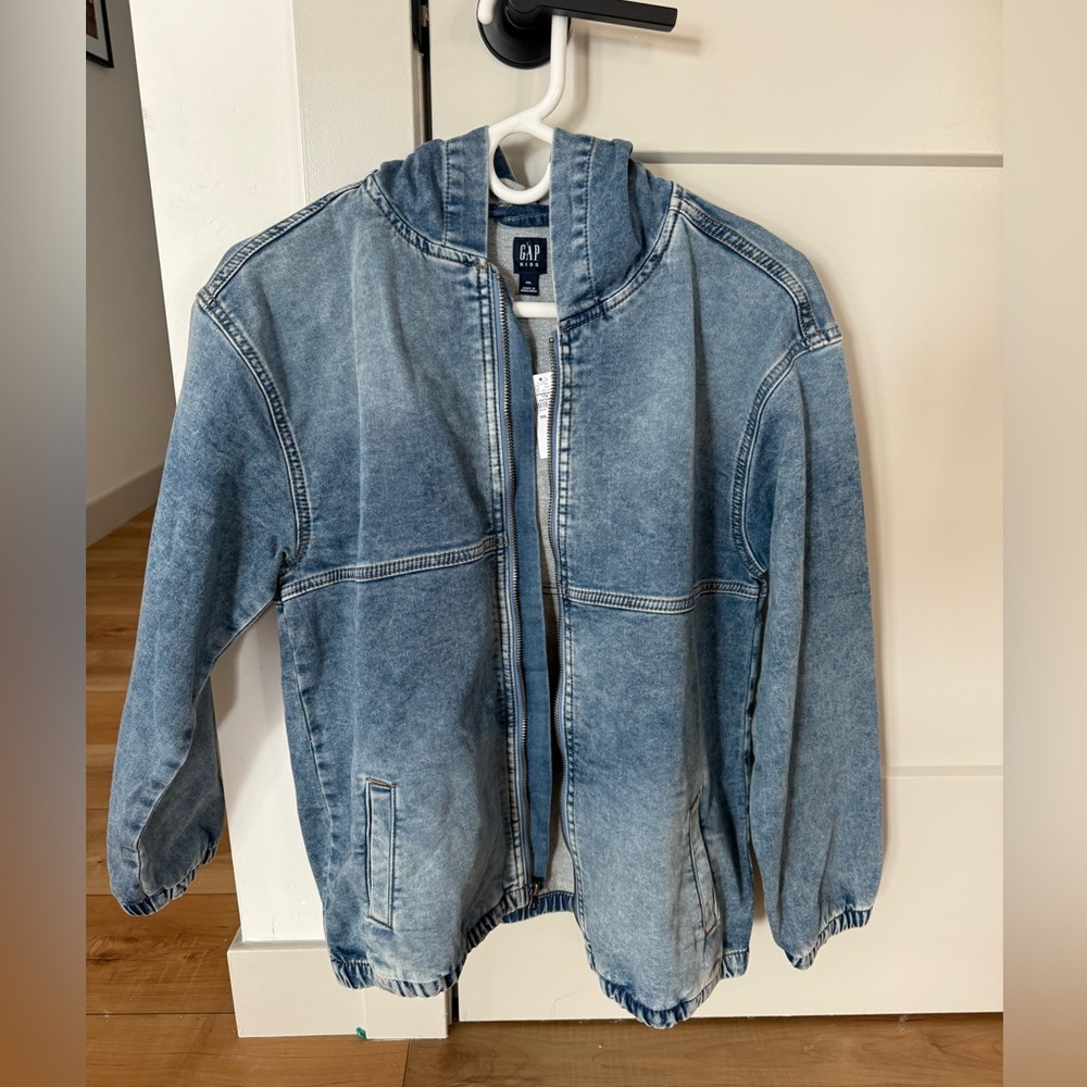 Kids UltraSoft Denim Hooded Jacket